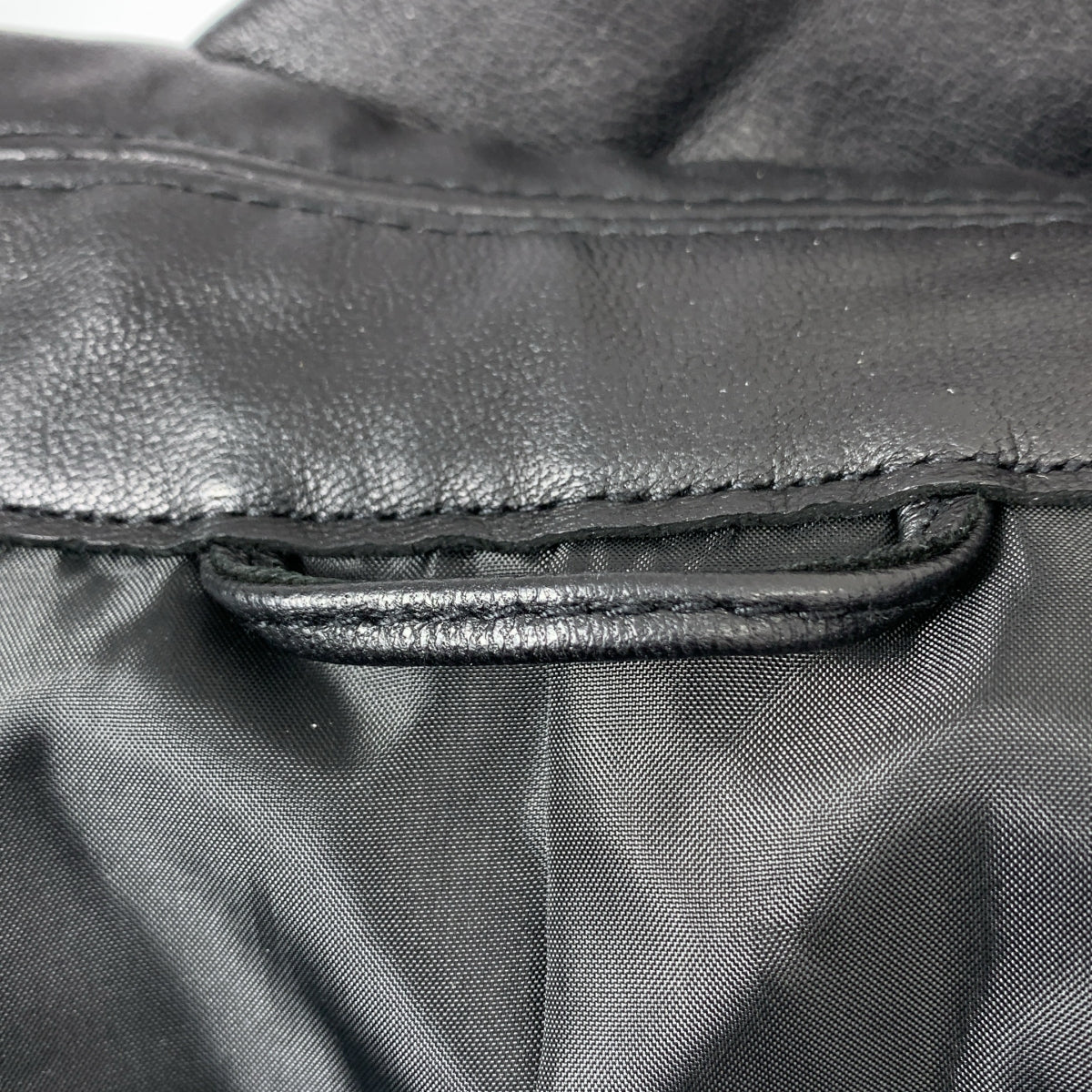 【미품】 UNIVERSAL PRODUCTS / 유니버설 제품 | 2024SS | GOAT LEATHER DRIZZLER JACKET 고트 가죽 드리즐러 재킷 | 2 | 블랙 |