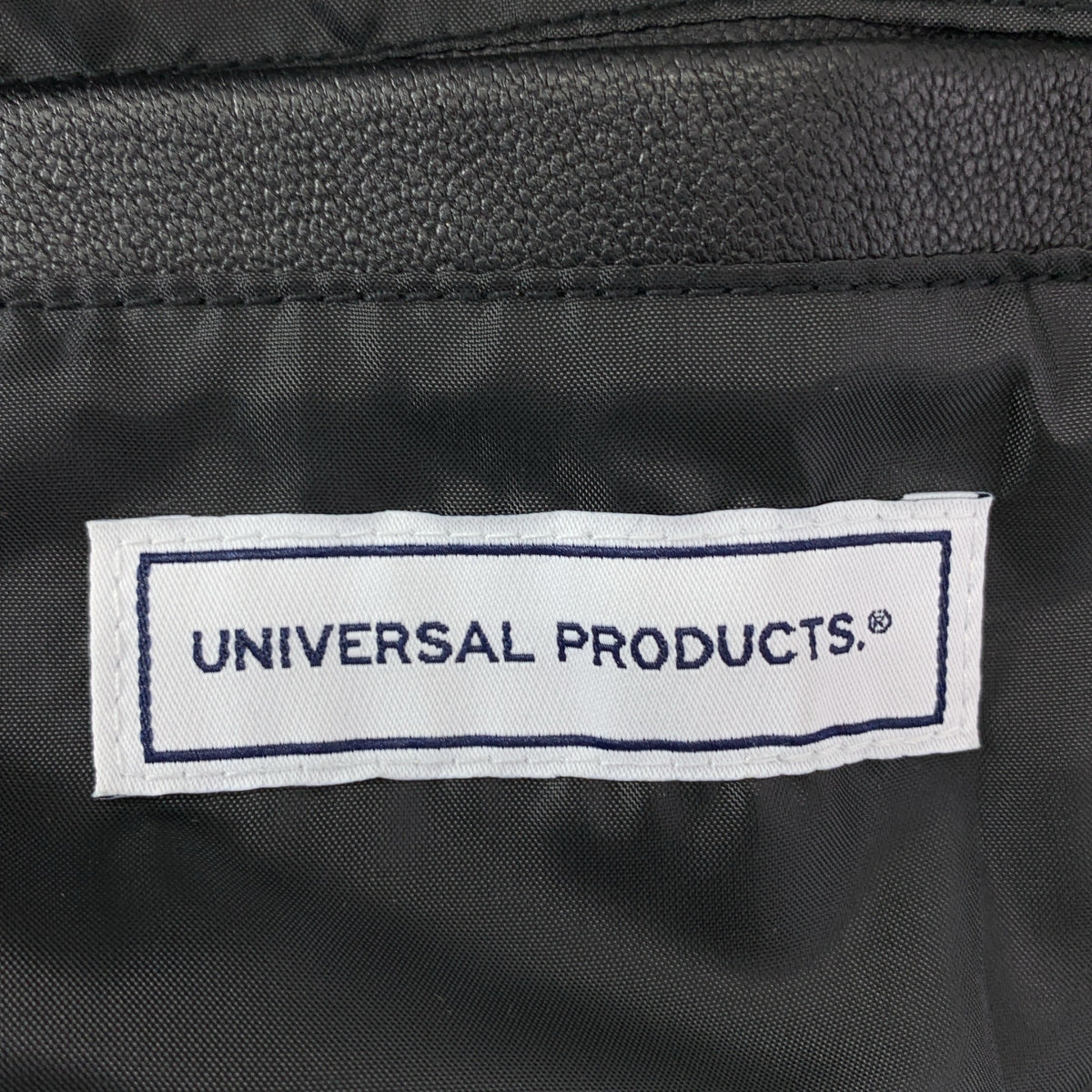 【미품】 UNIVERSAL PRODUCTS / 유니버설 제품 | 2024SS | GOAT LEATHER DRIZZLER JACKET 고트 가죽 드리즐러 재킷 | 2 | 블랙 |