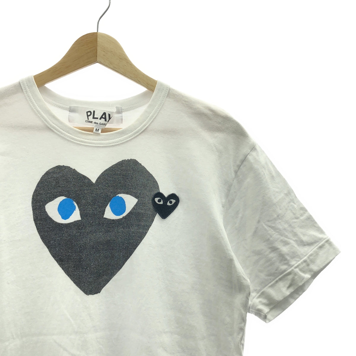 PLAY COMME des GARCONS / プレイコムデギャルソン | AD2023/5 | コットン ビッグハート プリント Tシャツ カットソー | M | レディース