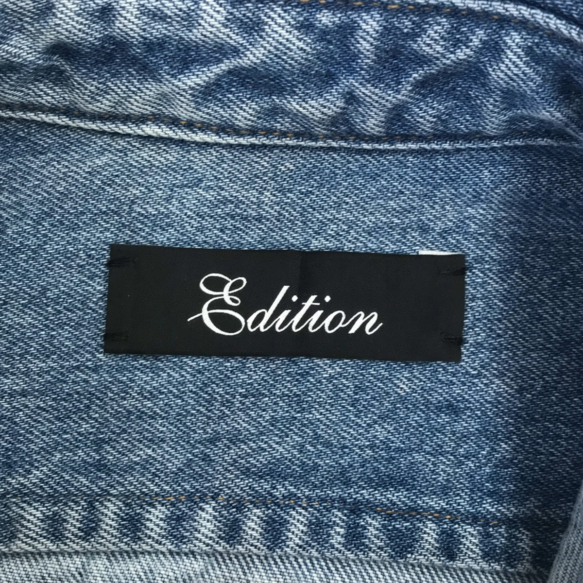 [Good Condition] Edition / Edition Tomorrowland | 2023SS | Bleach Wash Denim Shirt | 34 | Indigo | Women's