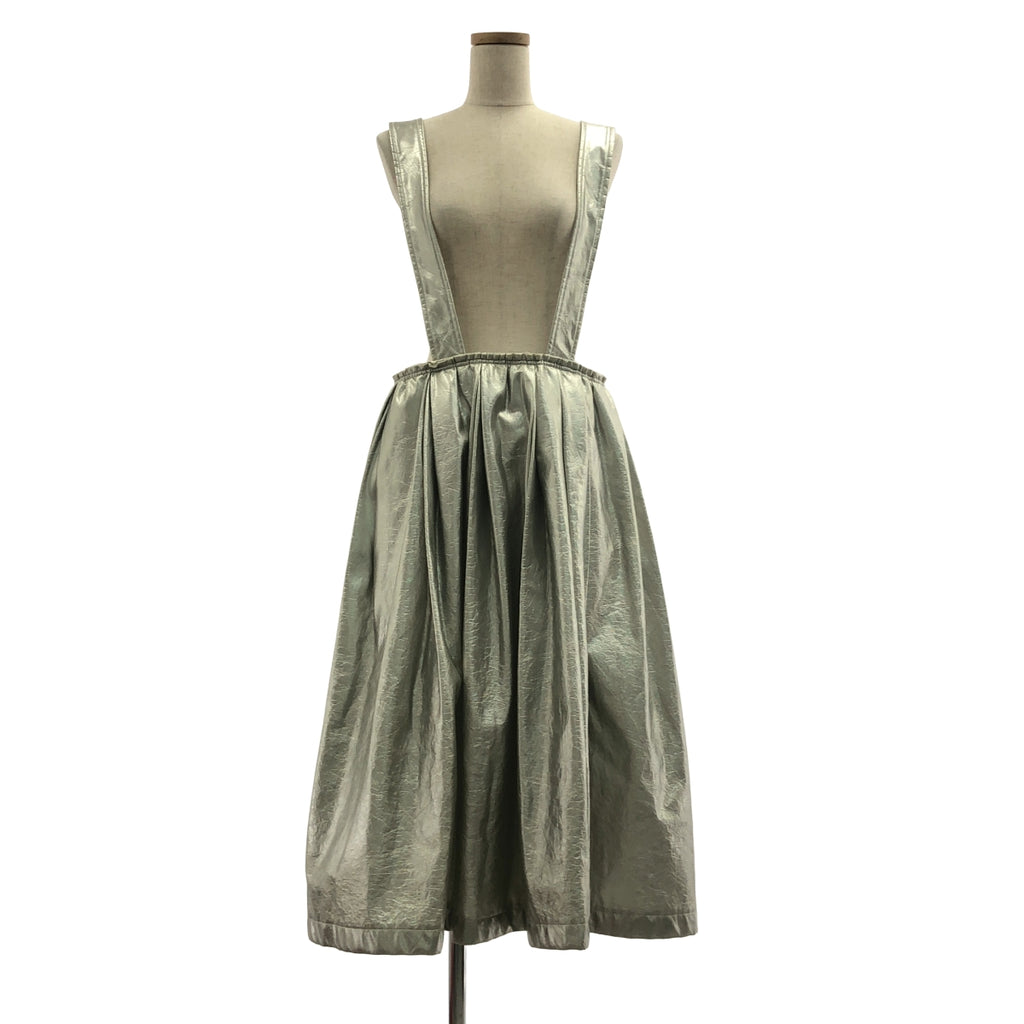 COMME des GARÇONS | 2017 秋冬 |人造皮革金屬色剪裁毛衣半身裙| SHOPBOP XS |