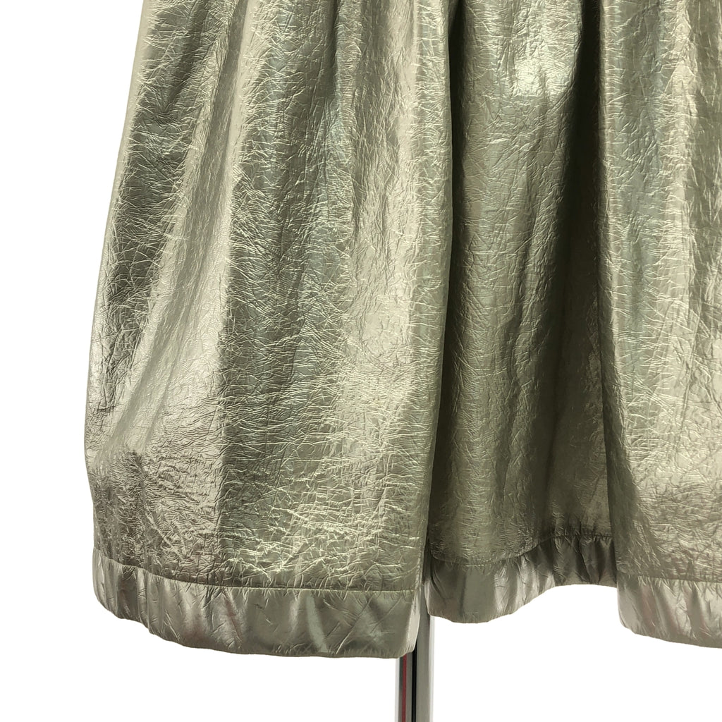 COMME des GARÇONS | 2017 秋冬 |人造皮革金屬色剪裁毛衣半身裙| SHOPBOP XS |