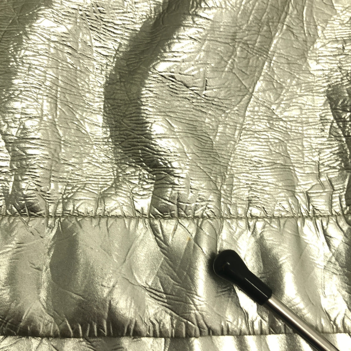 COMME des GARÇONS | 2017 秋冬 |人造皮革金屬色剪裁毛衣半身裙| SHOPBOP XS |