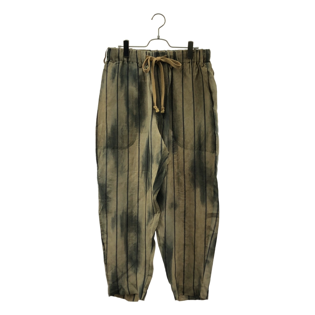 UMA WANG / ユマワン | 2023SS | PIGIAMA PANTS ストライプ  イージー ワイド パンツ | S | メンズ