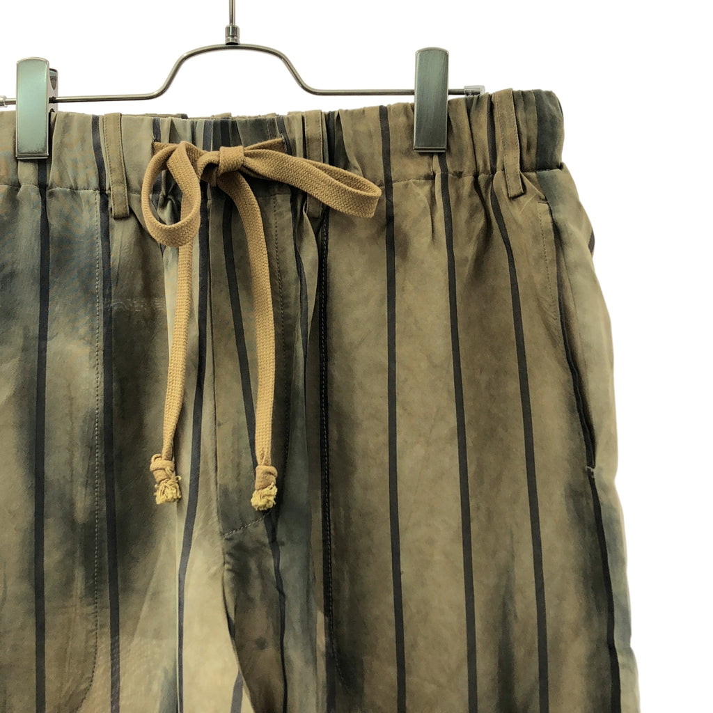 UMA WANG / ユマワン | 2023SS | PIGIAMA PANTS ストライプ  イージー ワイド パンツ | S | メンズ