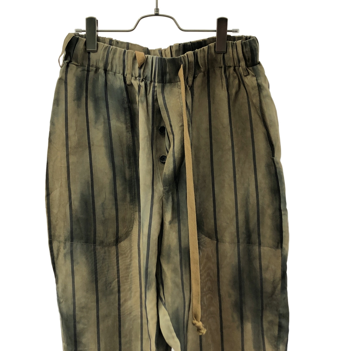 UMA WANG / ユマワン | 2023SS | PIGIAMA PANTS ストライプ  イージー ワイド パンツ | S | メンズ