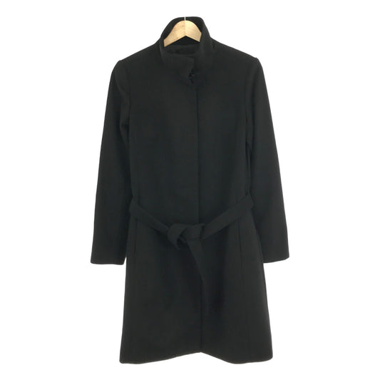 BANANA REPUBLIC | Cashmere-blend wool long coat | XS | Black | Women's