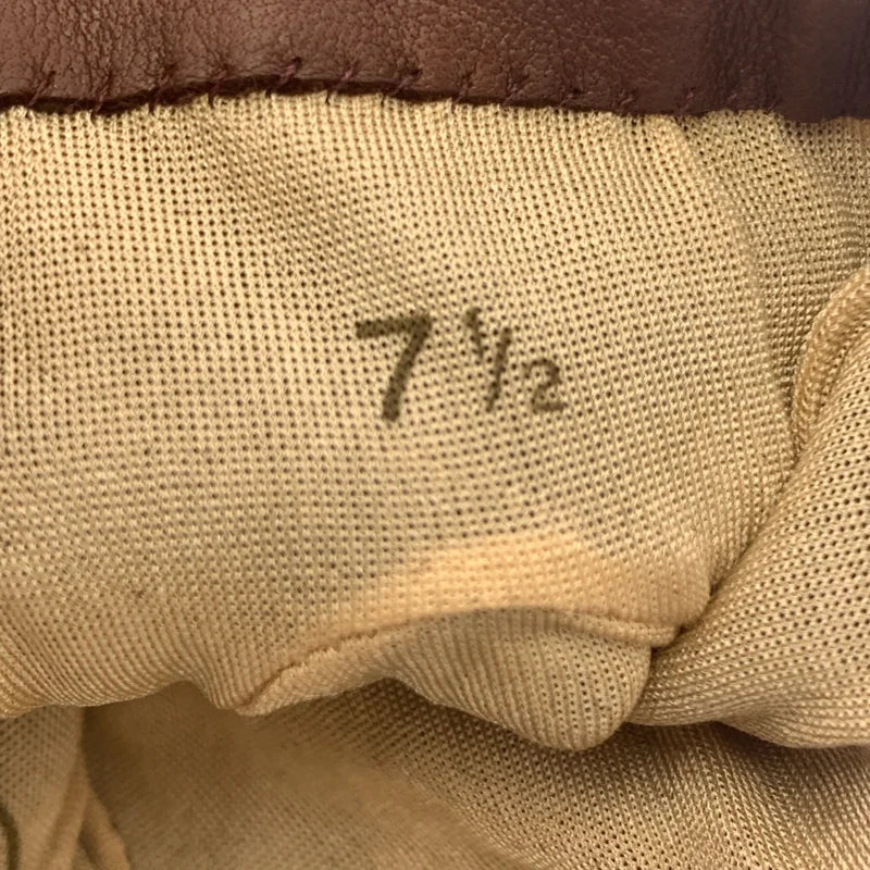 HERMES / エルメス | 羊革 ラムレザー シルバー金具ストラップ グローブ 手袋 | 7 1/2(20.5cm) | レディース