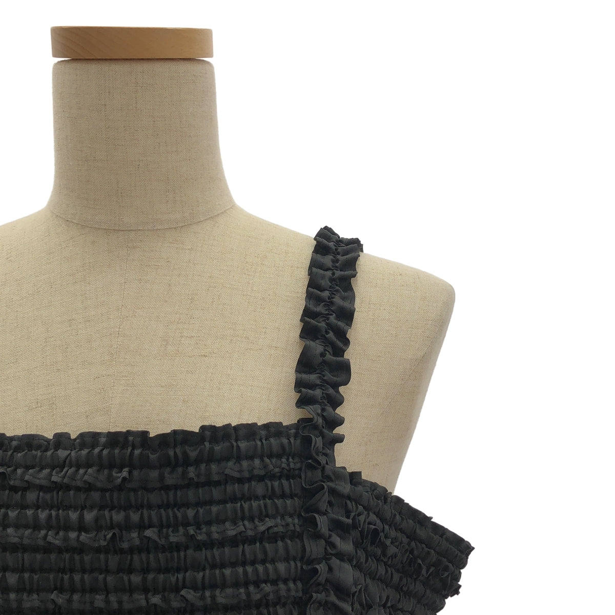 【美品】  noir kei ninomiya / ノワールケイニノミヤ | 2024AW | エステル ツイル ワンピース | S | ブラック | レディース