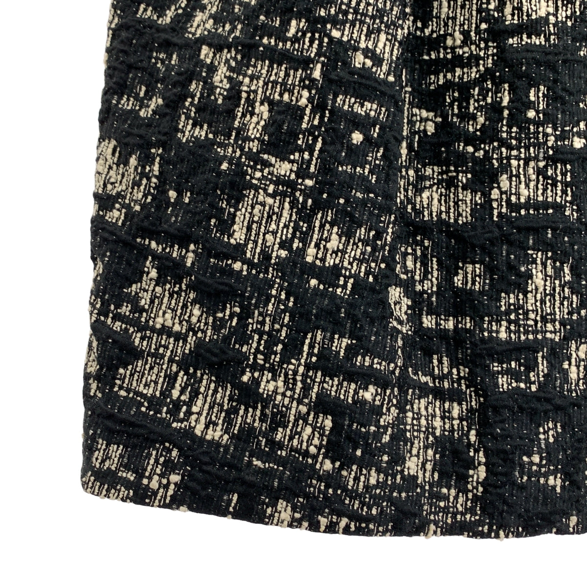 YOKO CHAN / ヨーコチャン | コットン混 ツイード ノースリーブワンピース | 40 | レディース