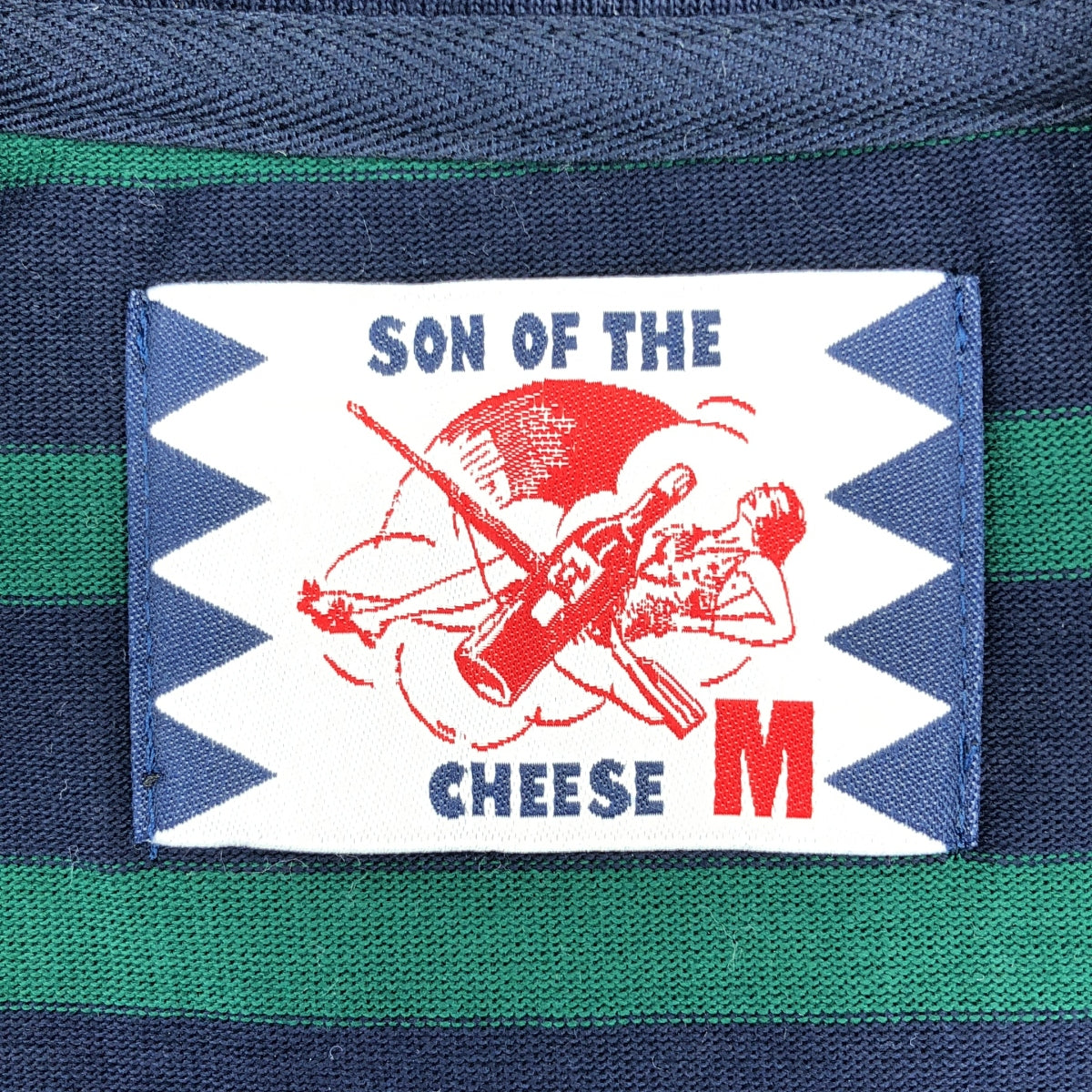 SON OF THE CHEESE | 2024SS | Odd Border TEE 棉質邊框 T 卹 | M | 男款