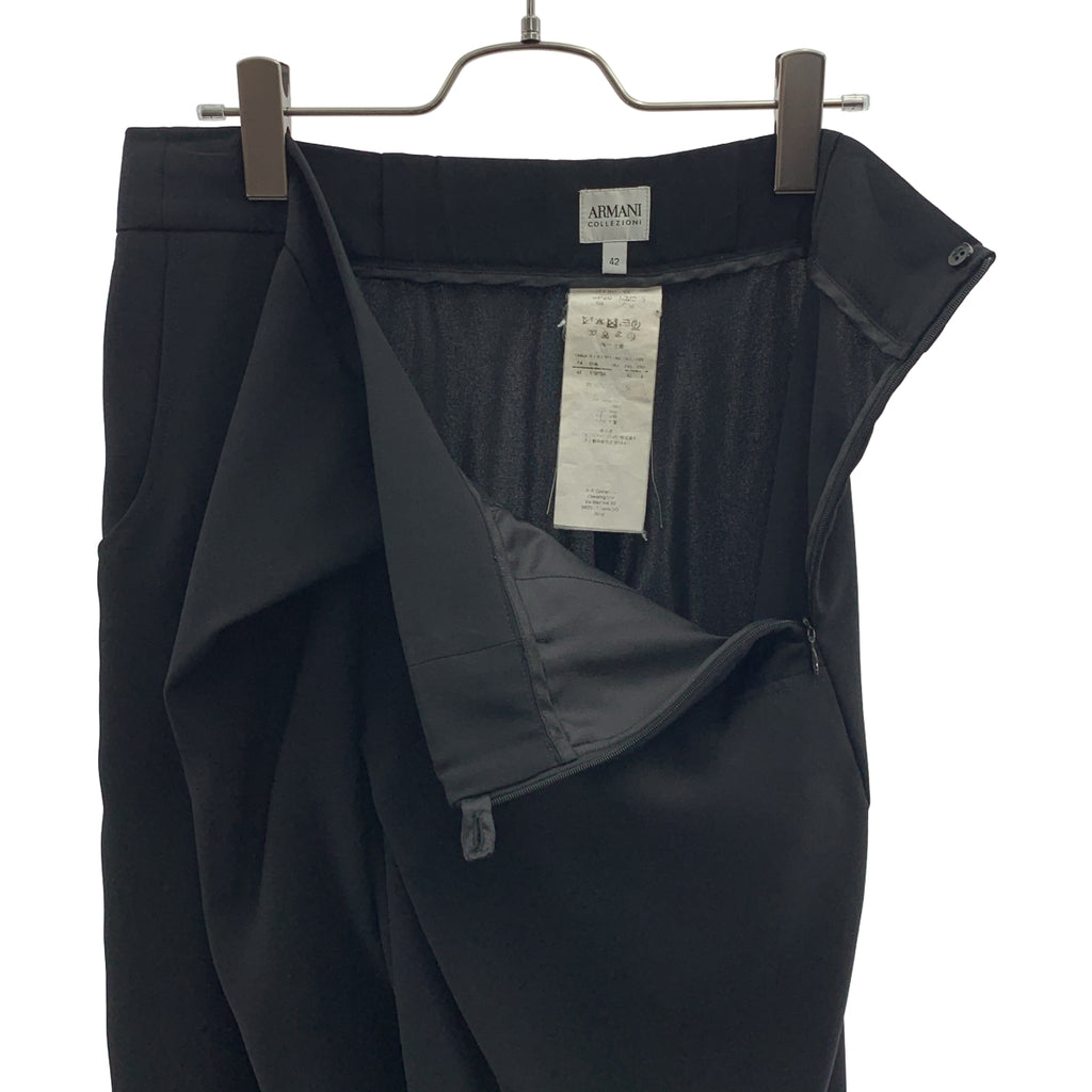 ARMANI COLLEZIONI / アルマーニコレツォーニ | サイドジップ ワイドパンツ | 42 | レディース