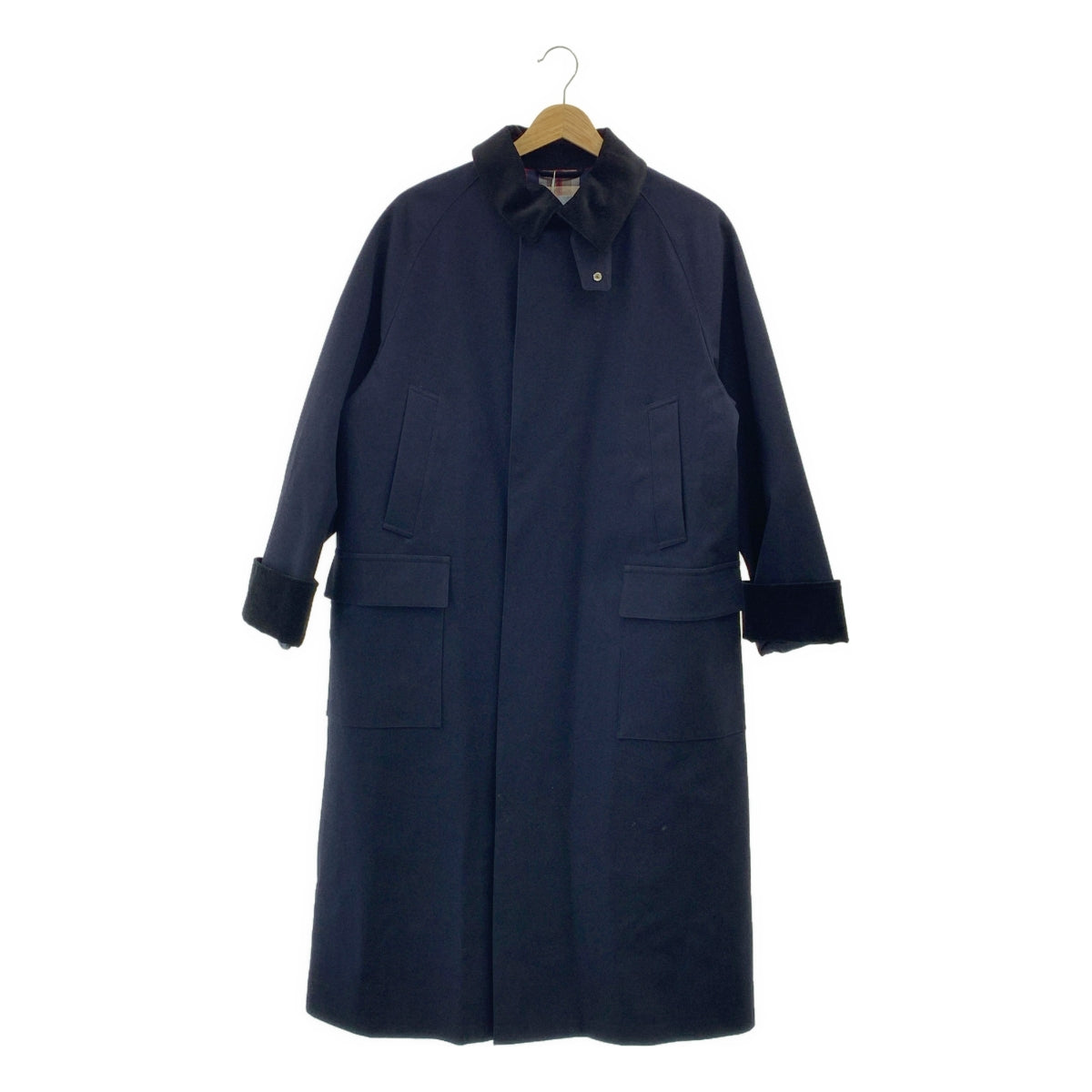 MACKINTOSH PHILOSOPHY / マッキントッシュフィロソフィー | コーデュロイ切替 オーバーシルエット シングル コート / 総裏地 | 2 |