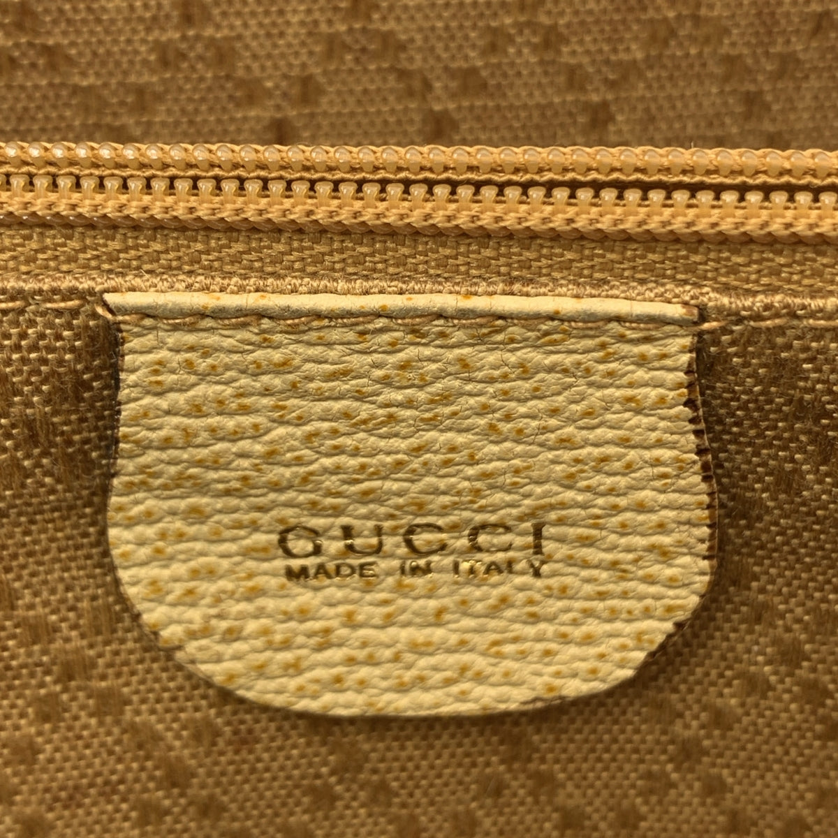 GUCCI | 絨面革和皮革手提包 | 全身印花襯裡 | 男女通用 | 米色 | 男士