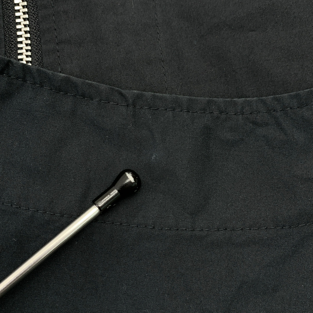 JIL SANDER / ジルサンダー | コットン ノーカラー ジップアップ 半袖シャツ | 46 | メンズ