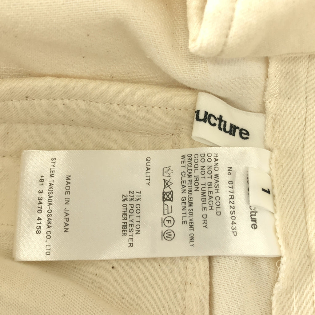 rito structure | 再生棉牛仔高腰褲 | 1 碼 | 女款