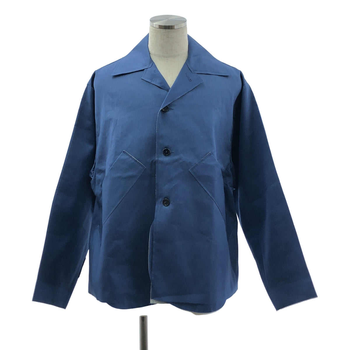【美品】  CAMIEL FORTGENS / カミエルフォートへンス | SHORT MAC XXL ウォータープルーフ オーバーサイズ マッキントッシュ ジャケット | XS | ブルー | メンズ