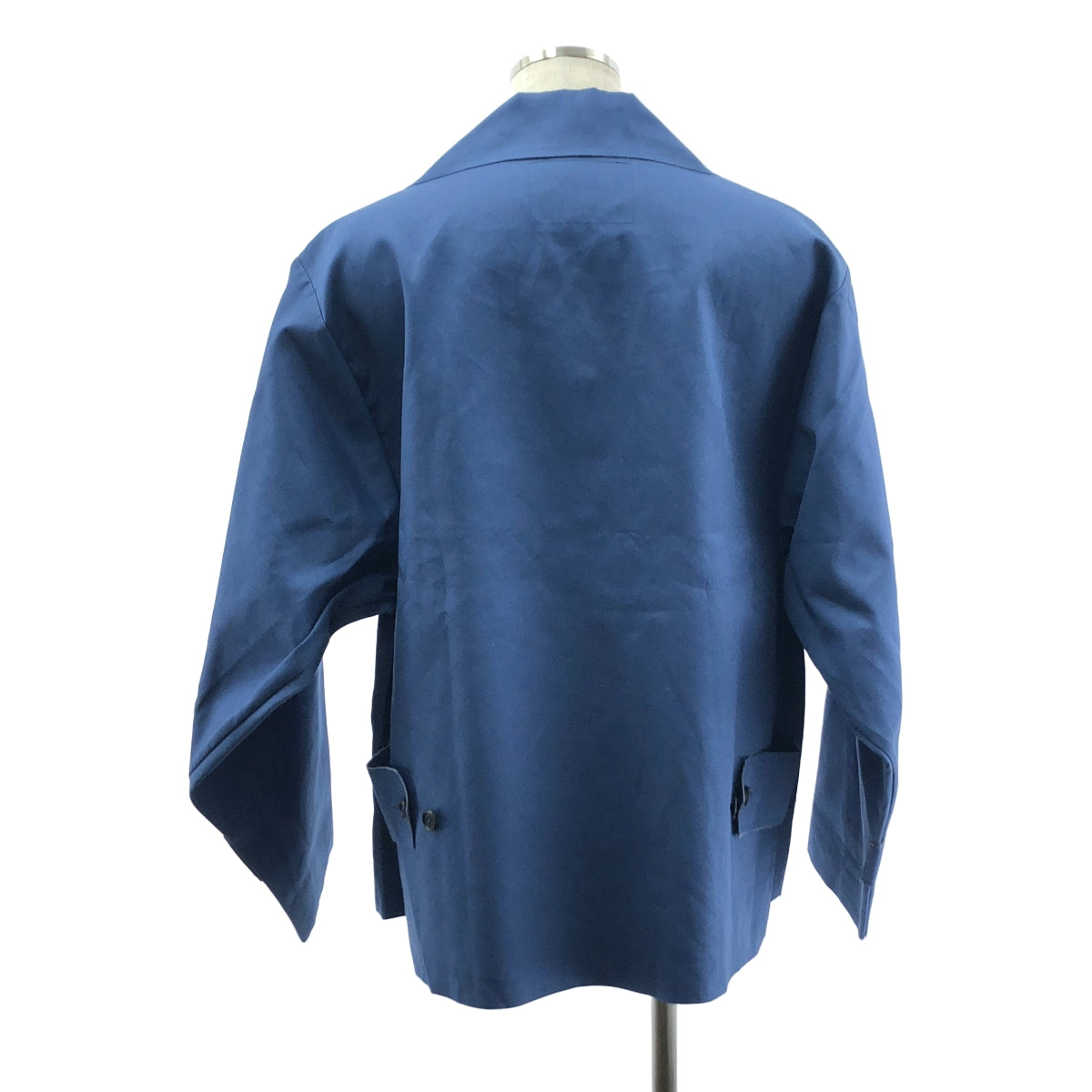【美品】  CAMIEL FORTGENS / カミエルフォートへンス | SHORT MAC XXL ウォータープルーフ オーバーサイズ マッキントッシュ ジャケット | XS | ブルー | メンズ