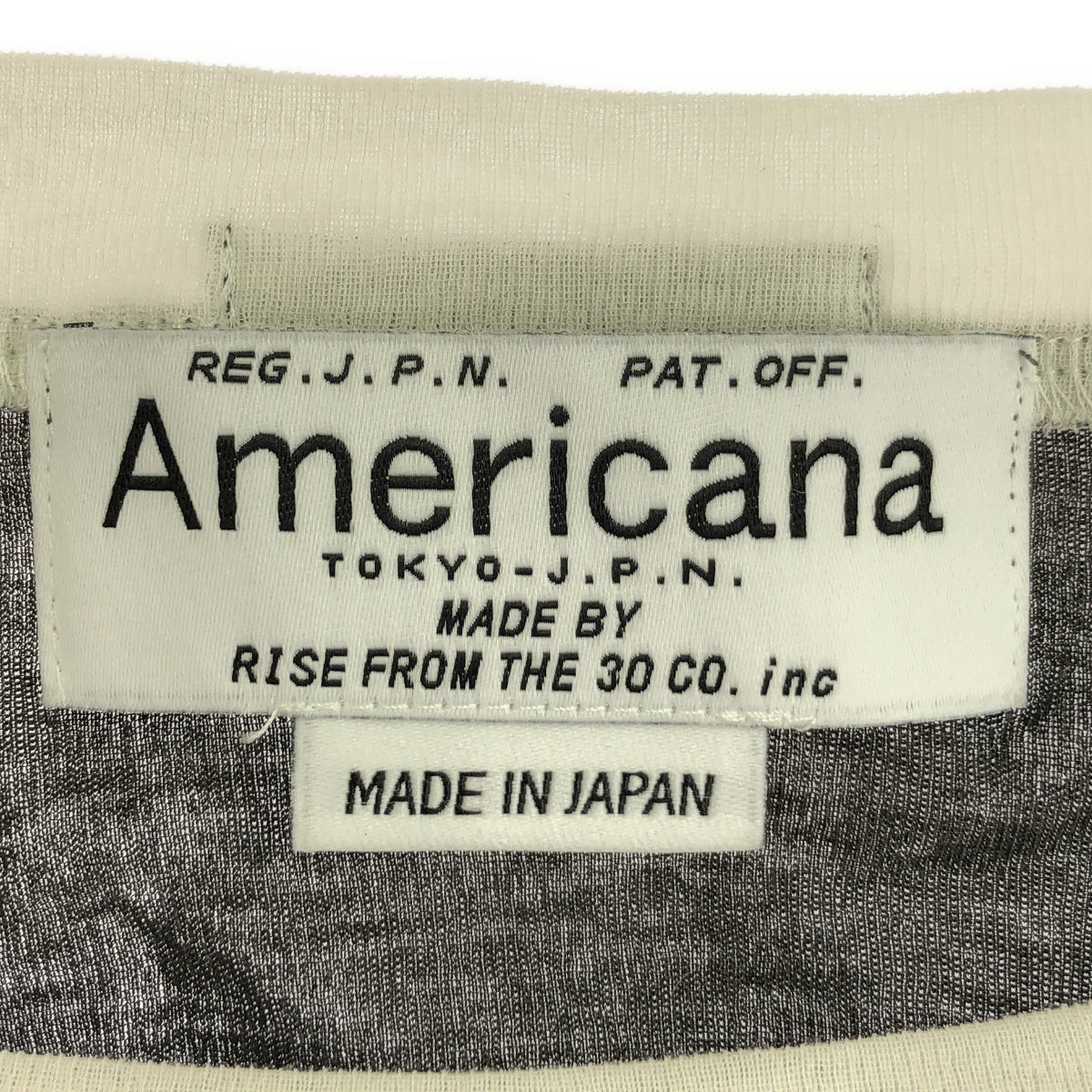 Americana / アメリカーナ | シアー ベースボール ロゴプリント ロングスリーブTシャツ | F | チャコールグレー | レディース