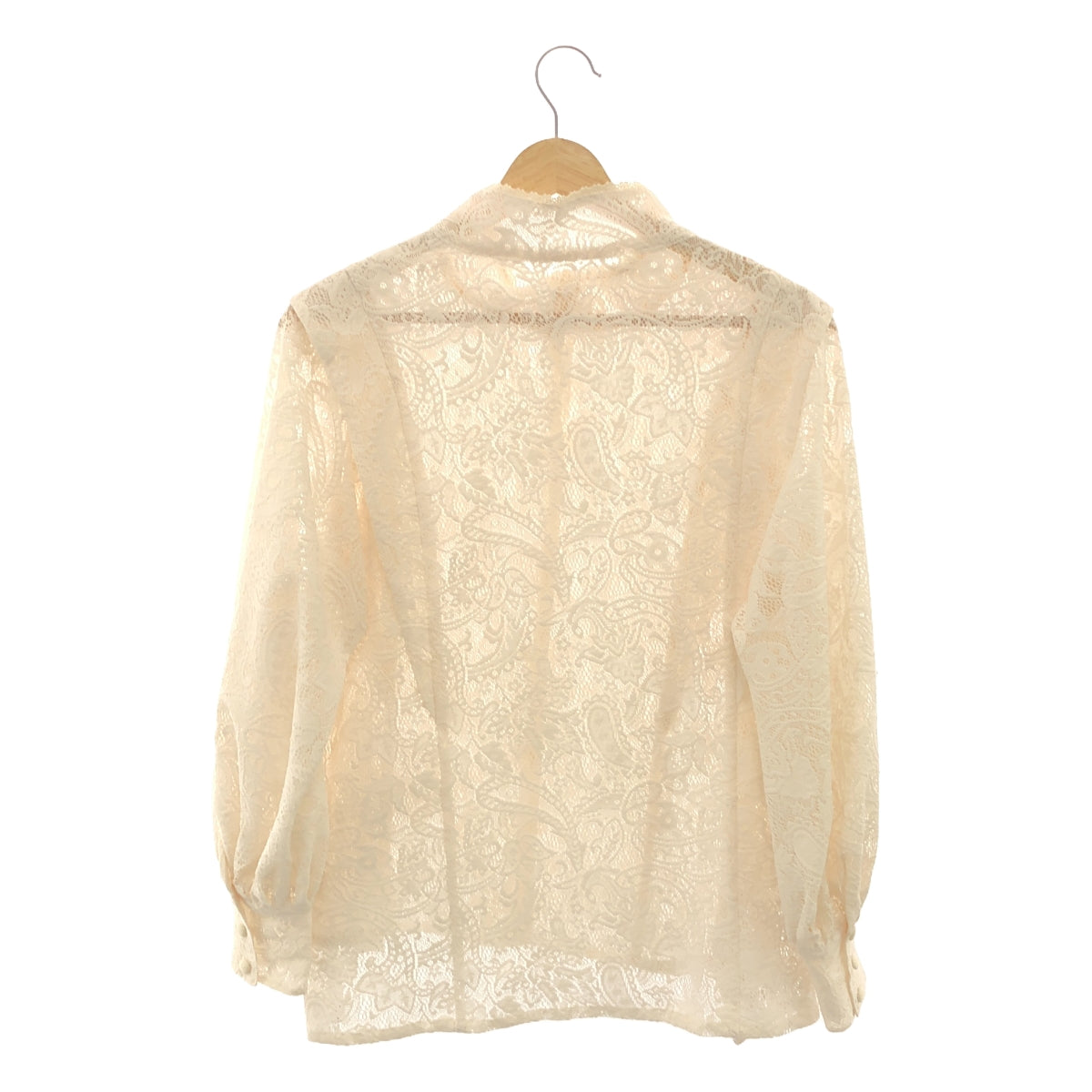 [Good Condition] foufou | 2023AW | front tuck lace blouse | F | Ivory | Women's