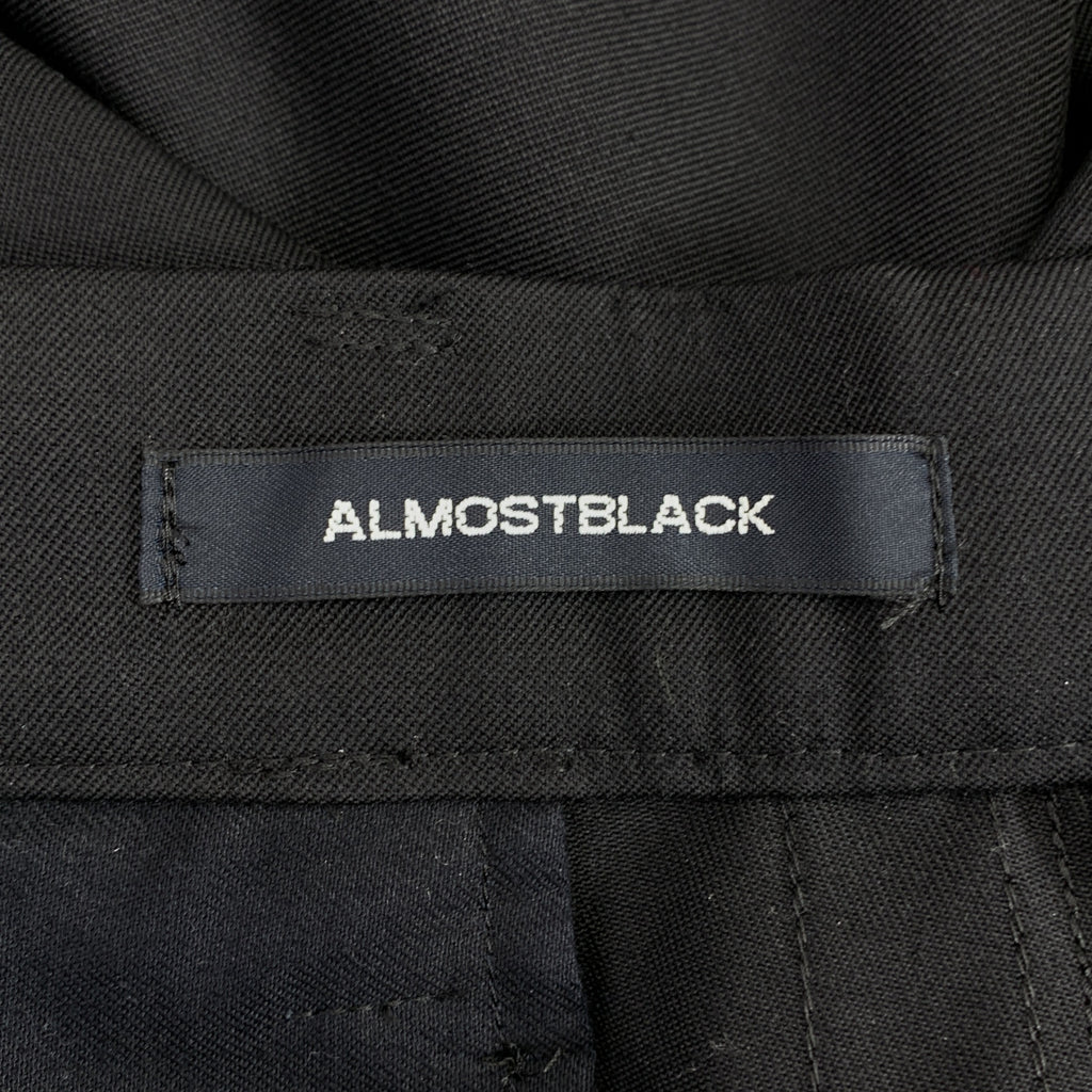 ALMOSTBLACK | 2024春夏 | WVN刺繡羊毛長褲 | 1碼 | 男款
