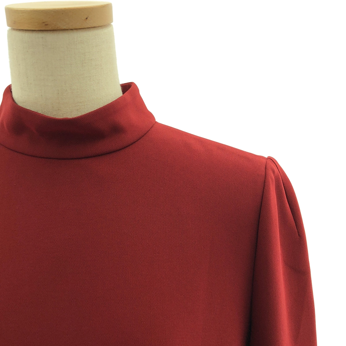 Mame Kurogouchi / マメクロゴウチ | lace cuffs A-line dress ベルスリーブ レース ハイネックワンピース | 2 | レディース