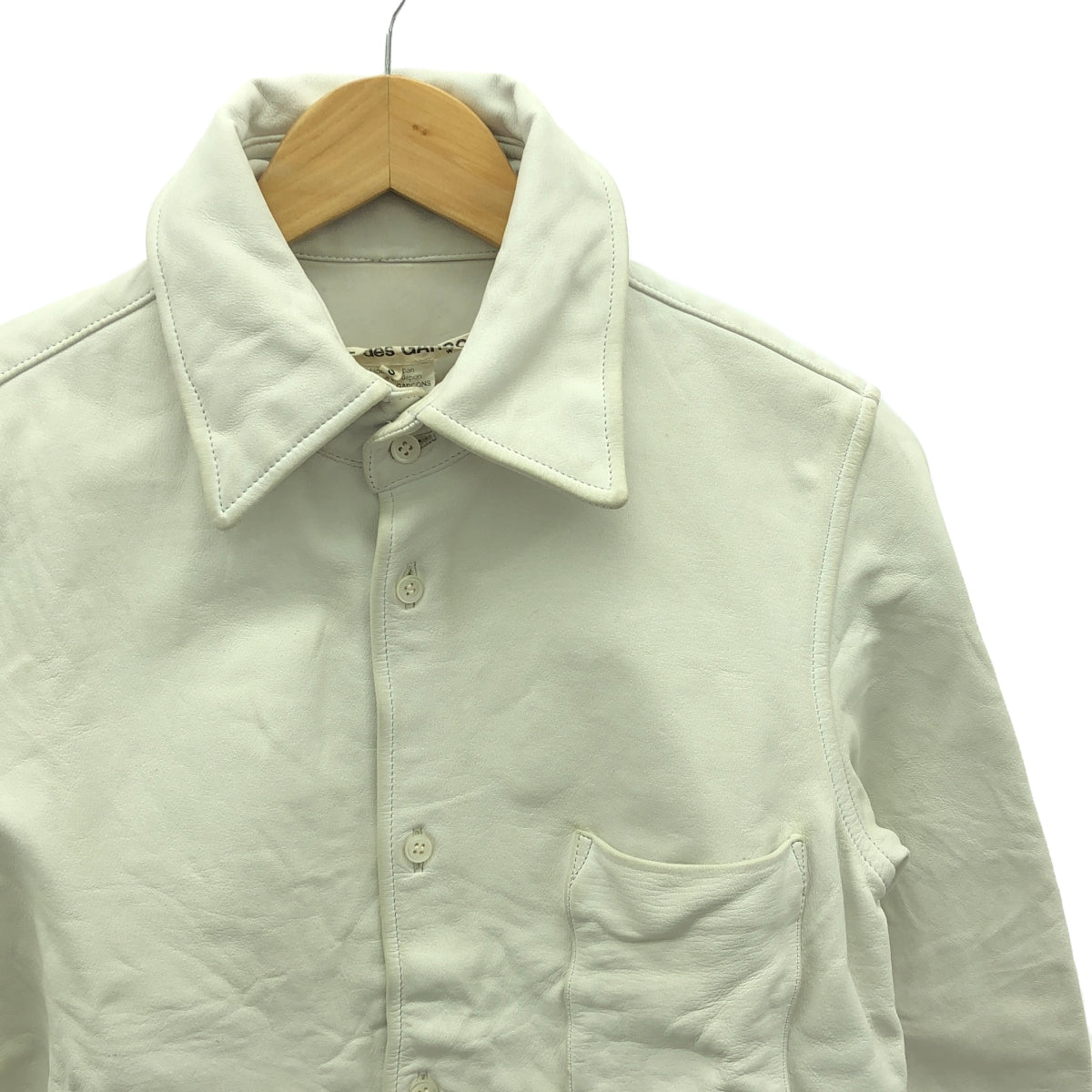 COMME des GARCONS | 2013秋冬 |牛皮襯衫 | S |白色 |女性的