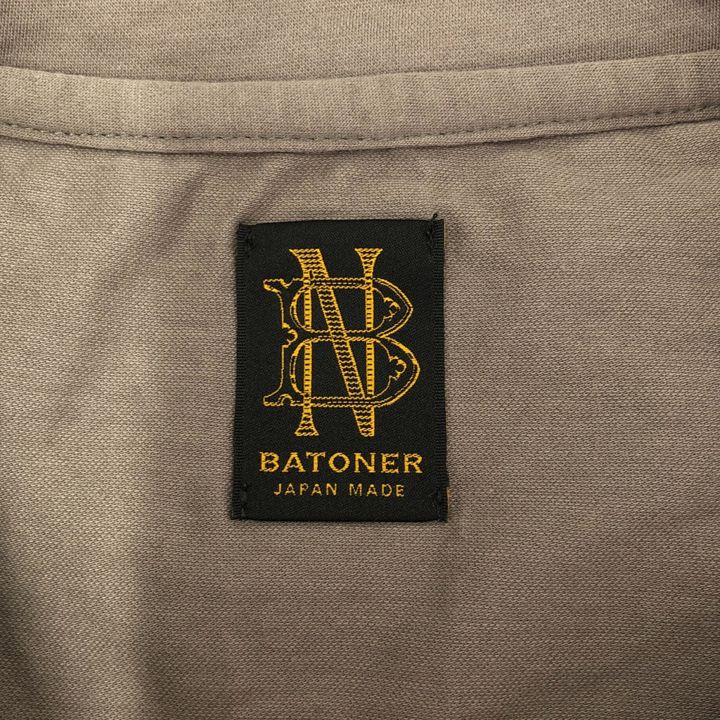 BATONER / 배트너 | AIR TUNIC T-SHIRT / 크루넥 T셔츠 컷소우 | 1 | 챠콜 그레이 | 여성