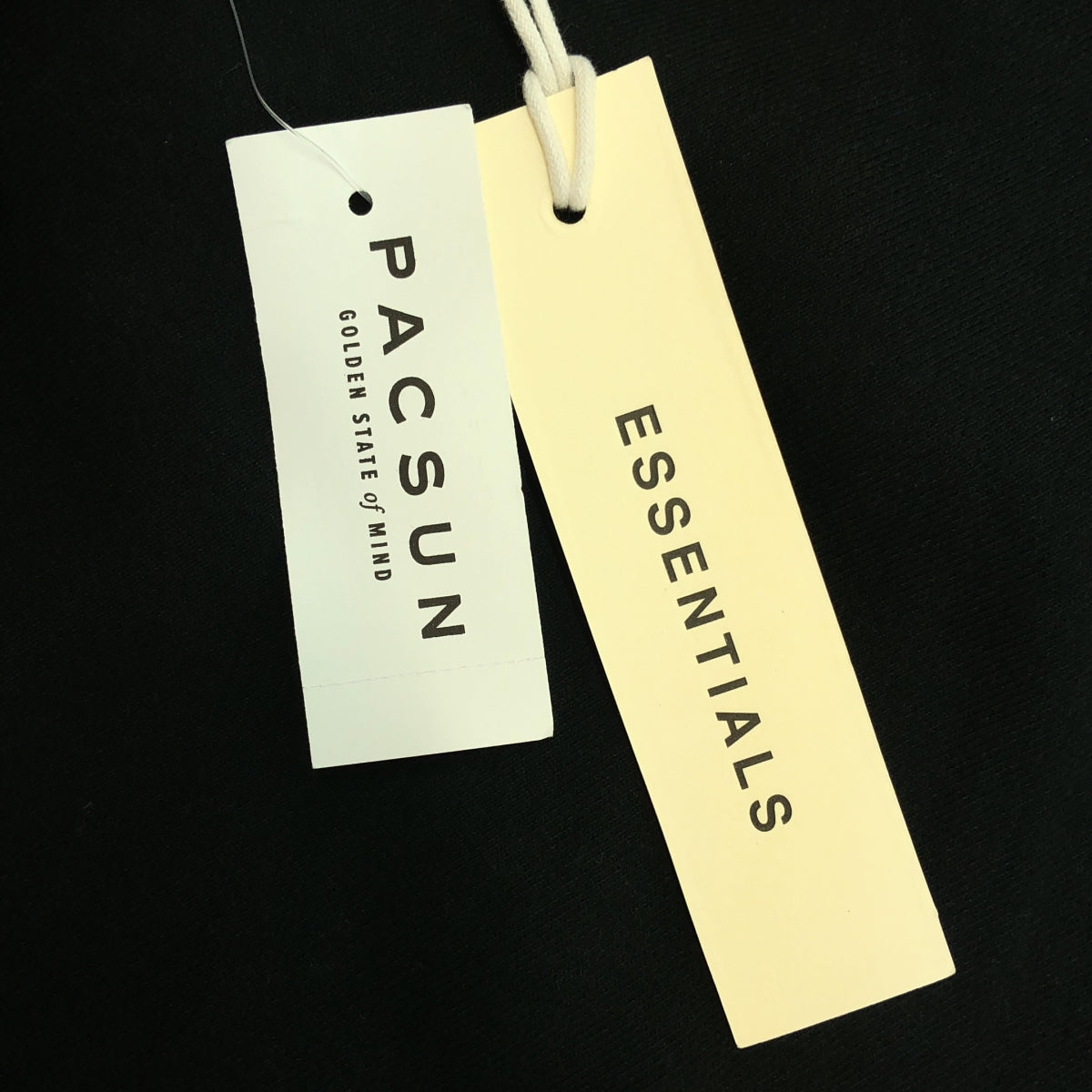 FOG ESSENTIALS / エフオージーエッセンシャルズ | PULLOVER CUT OFF S/S スウェットパーカー | M | ブラック | メンズ