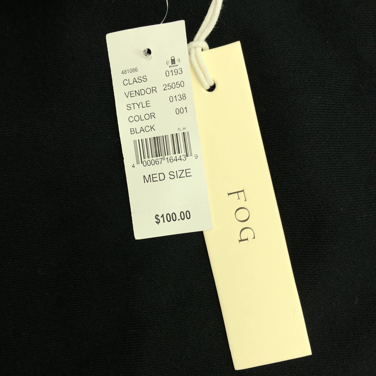FOG ESSENTIALS / エフオージーエッセンシャルズ | PULLOVER CUT OFF S/S スウェットパーカー | M | ブラック | メンズ