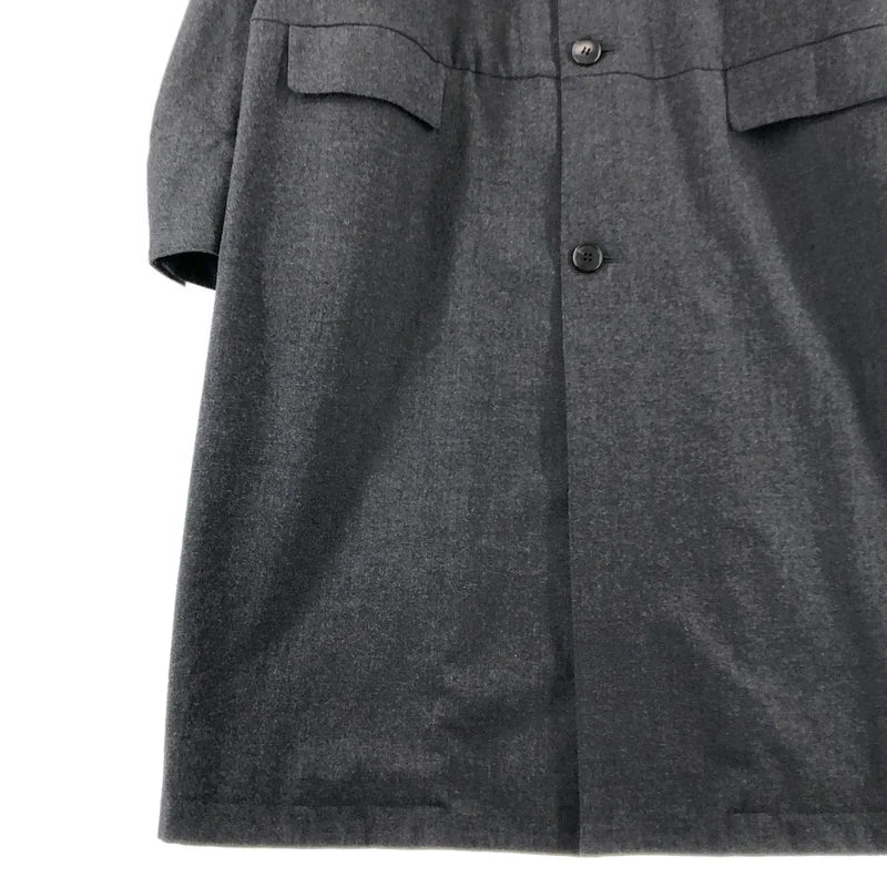 SUNAOKUWAHARA / スナオクワハラ | ウール オーバーシルエット ステンカラー コート / 総裏地 | 2 | レディース