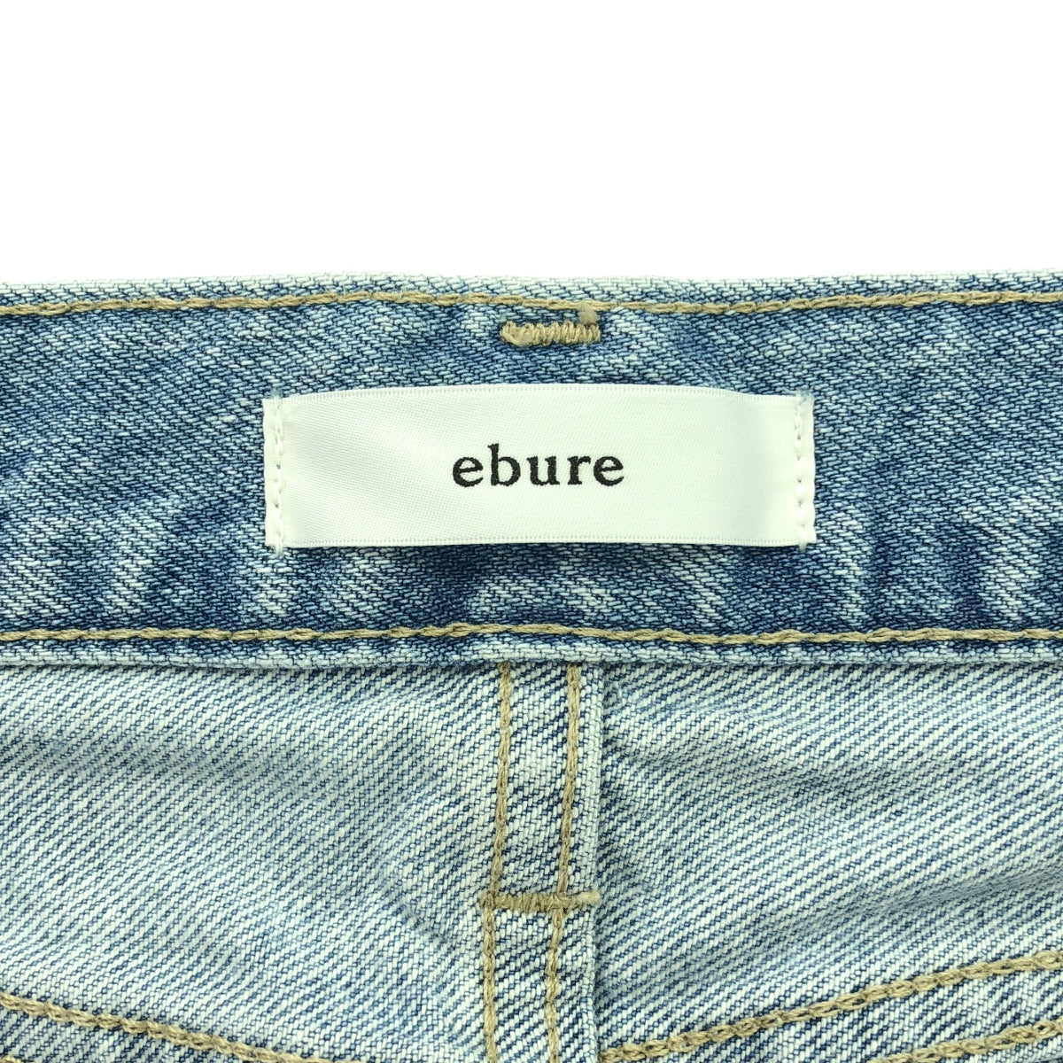 ebure / エブール | ウォッシュド デニムパンツ | 38 | インディゴ | レディース