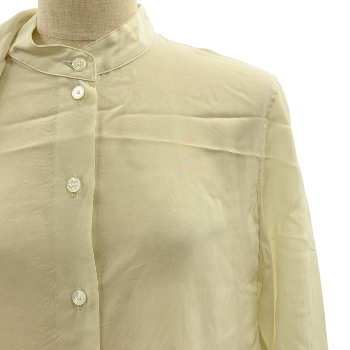 CINOH / チノ | キュプラ スカーフ シャツワンピース | 36 | レディース