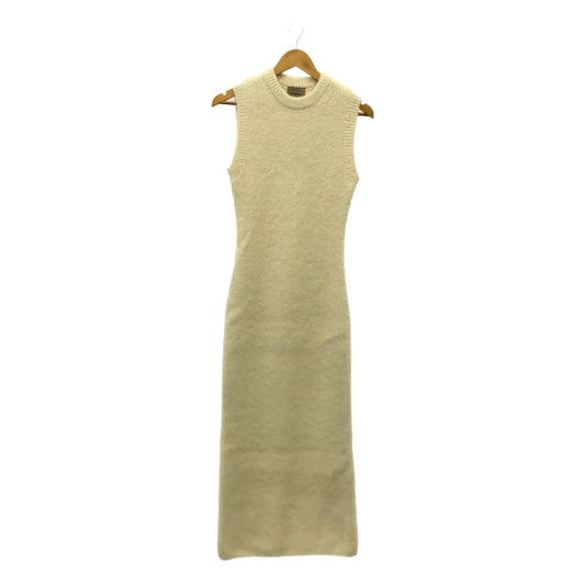 [Good Condition] THE SHISHIKUI / Shishikui | ALPACA KNIT DRESS Sleeveless Dress | F | White | Women's