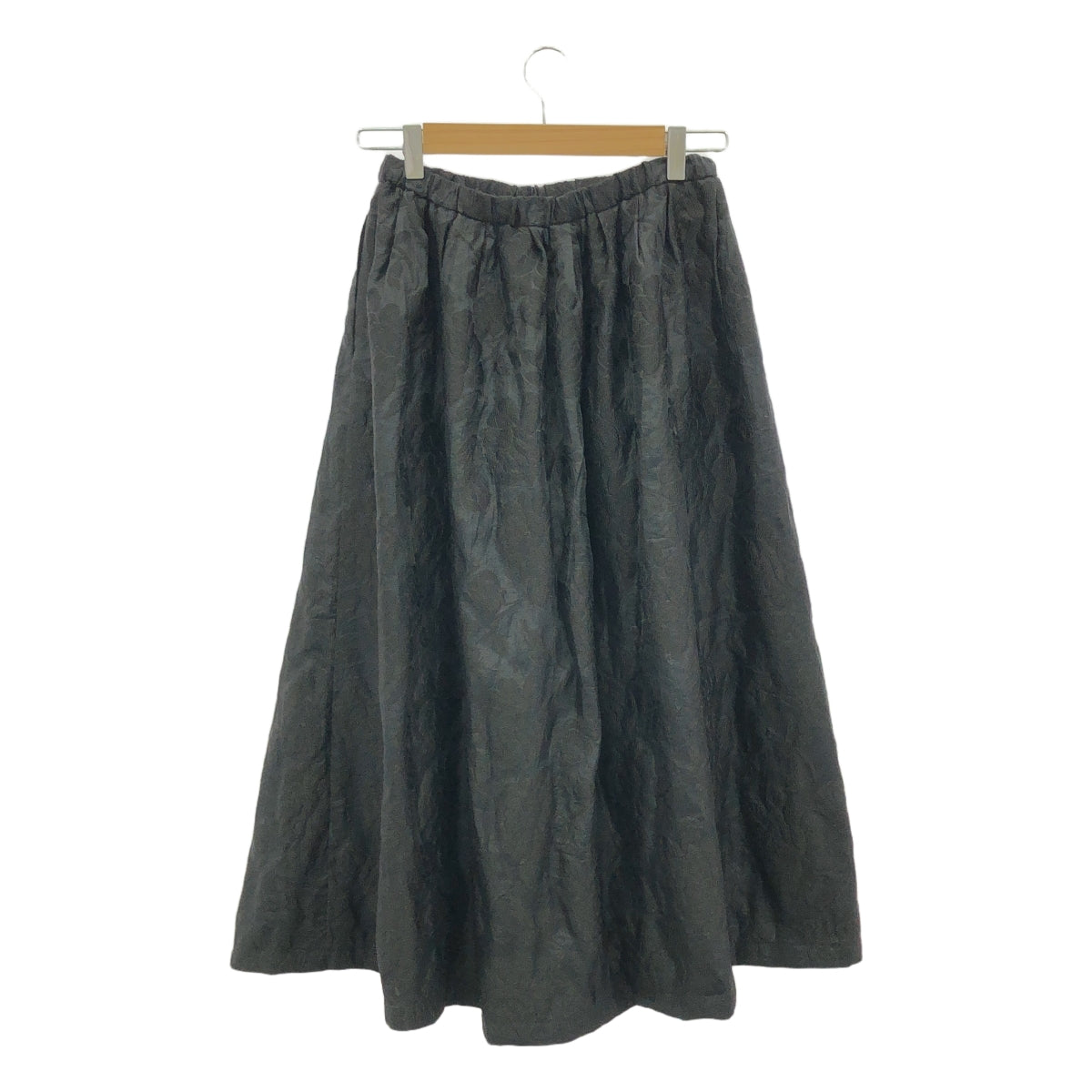 eunoia / ユノイア | floral shirring skirt  フラワー シャーリング スカート | F | ブラック | レディース