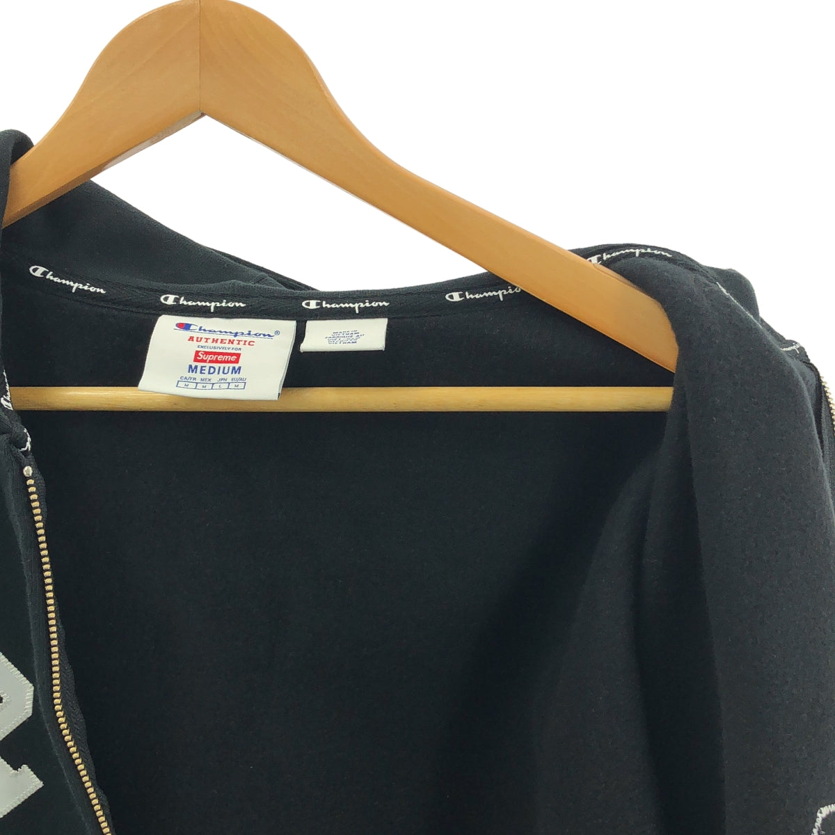 SUPREME / シュプリーム | 2024SS | × Champion Zip Up Hooded Sweat shirt / チャンピオン ジップアップ フーディ スウェット シャツ | M | メンズ