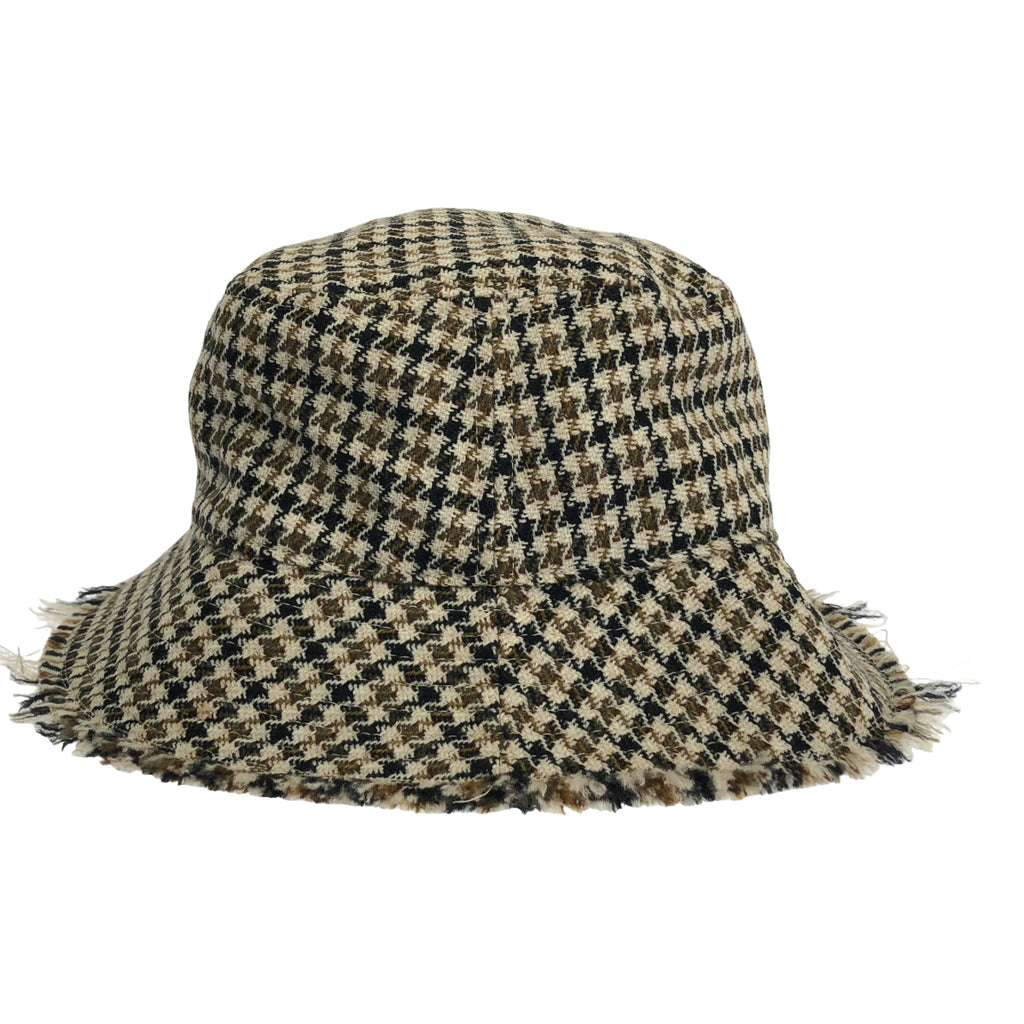 Paul Smith / ポールスミス | 千鳥格子 カットオフ バケットハット 帽子 | マルチカラー | レディース
