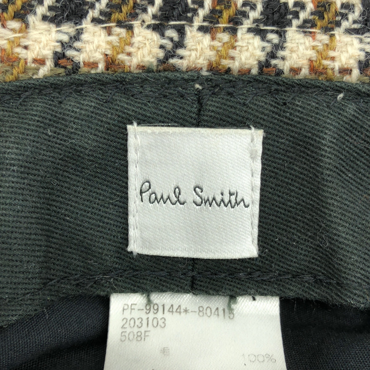 Paul Smith / ポールスミス | 千鳥格子 カットオフ バケットハット 帽子 | マルチカラー | レディース