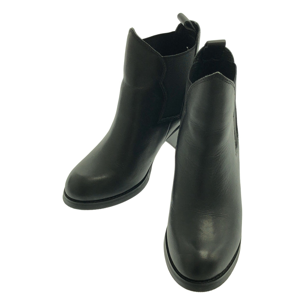 Acne / 여드름 | 가죽 사이드 고어 힐 짧은 부츠 | US6 | 여성