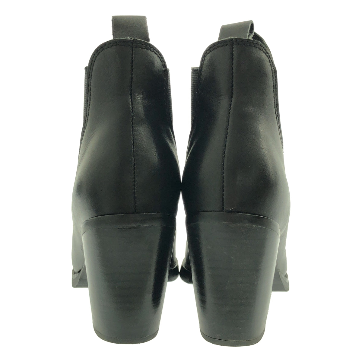 Acne / 여드름 | 가죽 사이드 고어 힐 짧은 부츠 | US6 | 여성