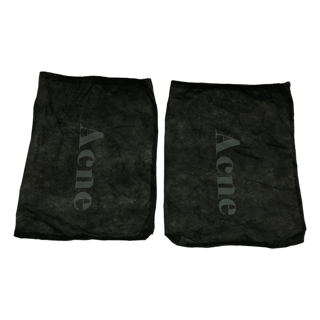 Acne / 여드름 | 가죽 사이드 고어 힐 짧은 부츠 | US6 | 여성