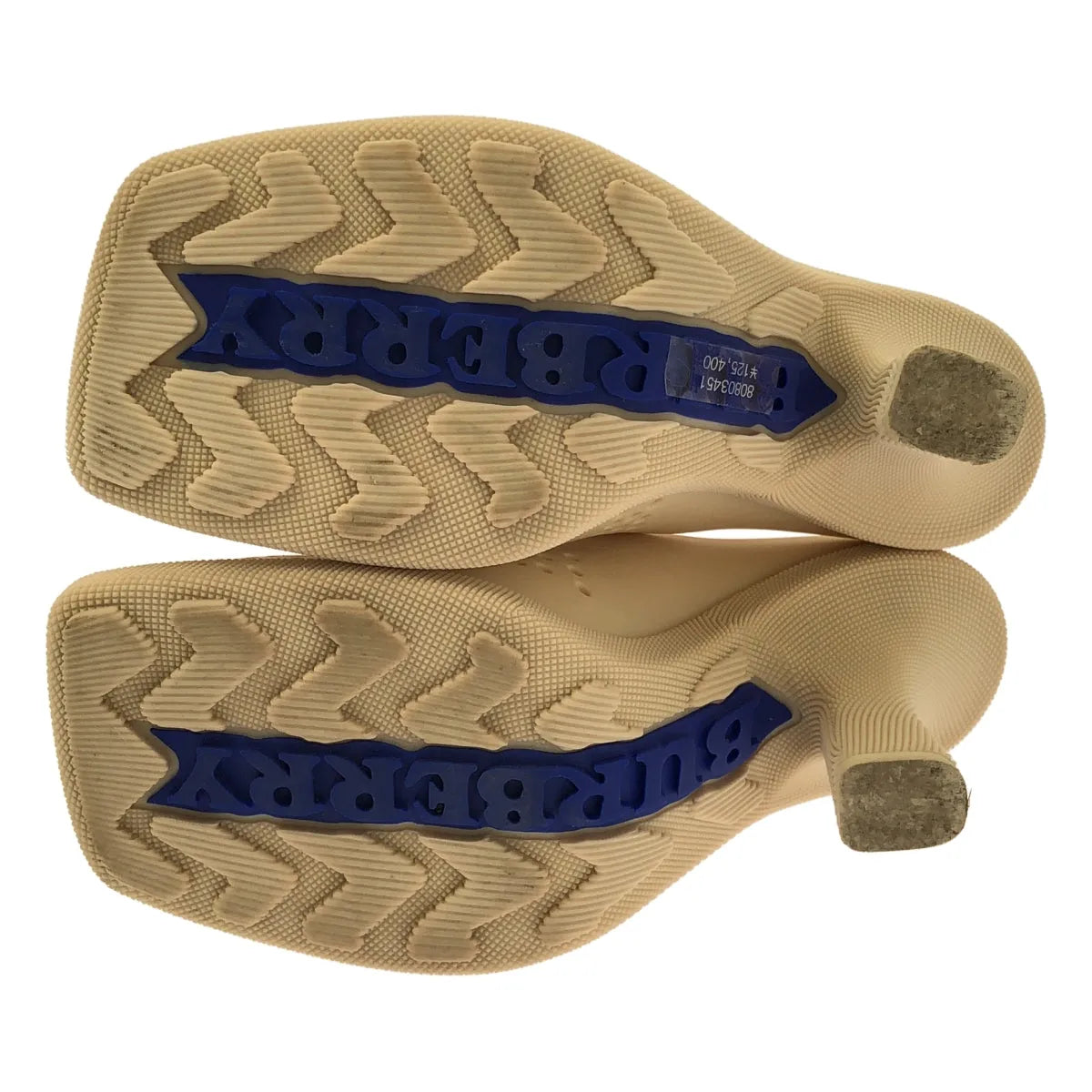 Burberry / バーバリー | Equestrian Knight Square-Toe Slip-On Mules / ロゴ スクエアトゥ パンチング ヒール パンプス | 37 |