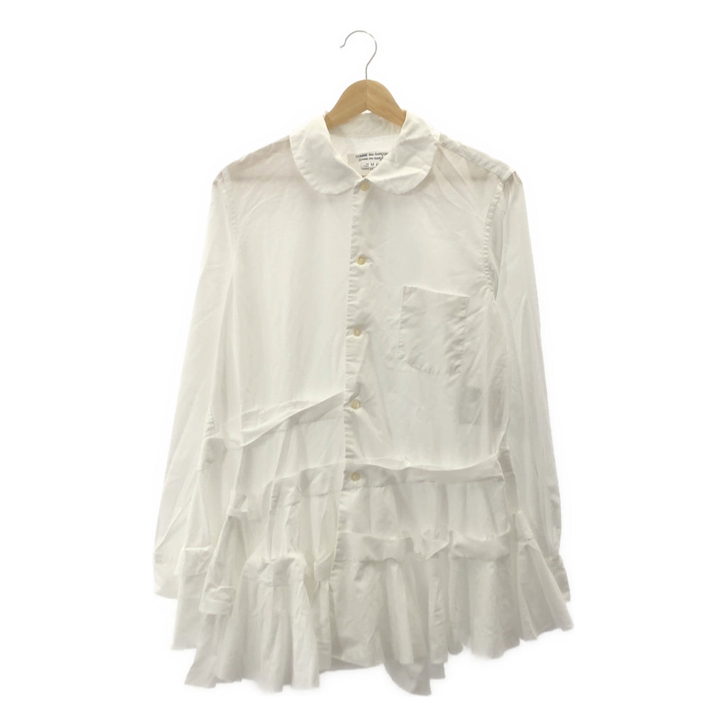 COMME des GARCONS COMME des GARCONS / コムコム | 2025SS | 製品加工 ラウンドカラー ティアード シャツ ブラウス | M |