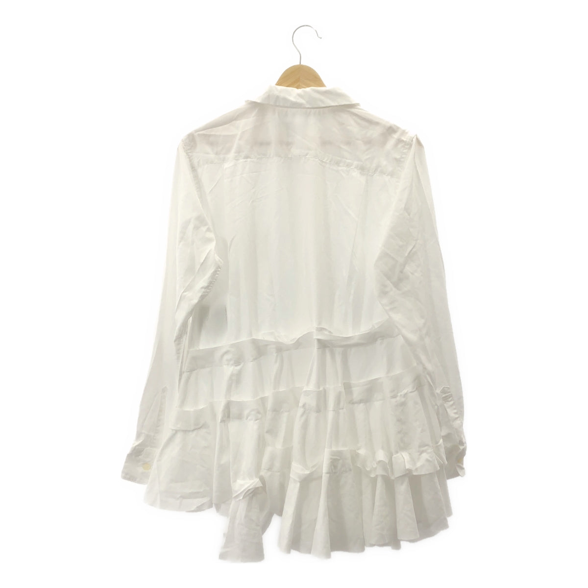 COMME des GARCONS COMME des GARCONS / コムコム | 2025SS | 製品加工 ラウンドカラー ティアード シャツ ブラウス | M |