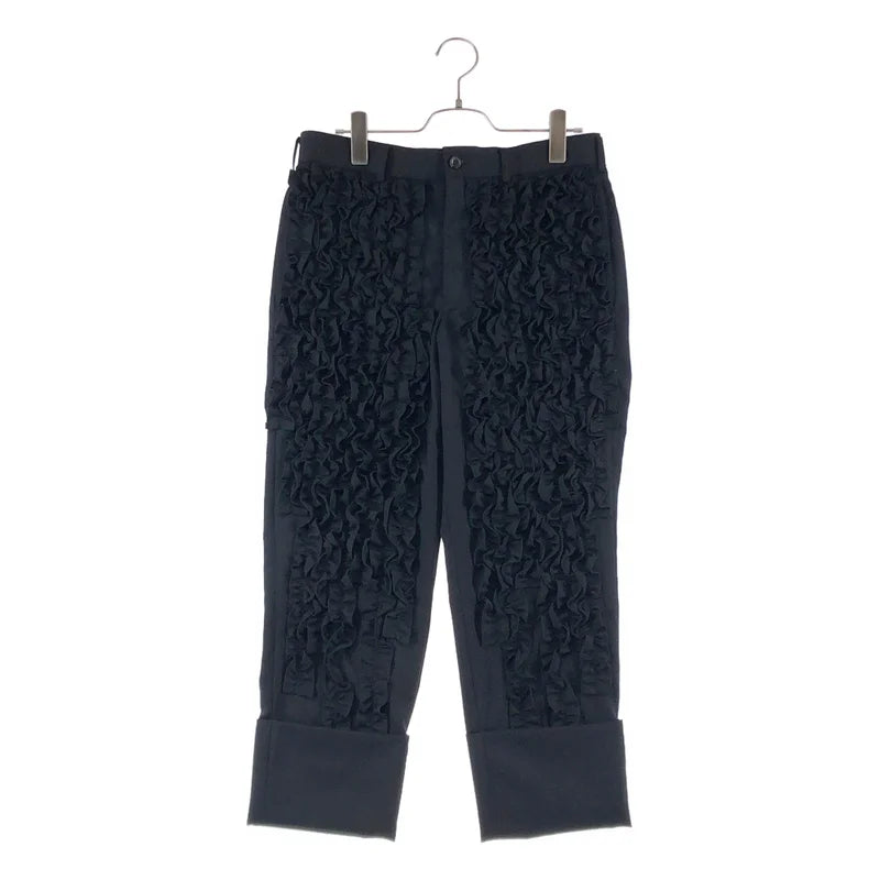 COMME des GARCONS HOMME PLUS / コムデギャルソンオムプリュス | 2012SS | フリル クロップド スラックス パンツ | XS | メンズ