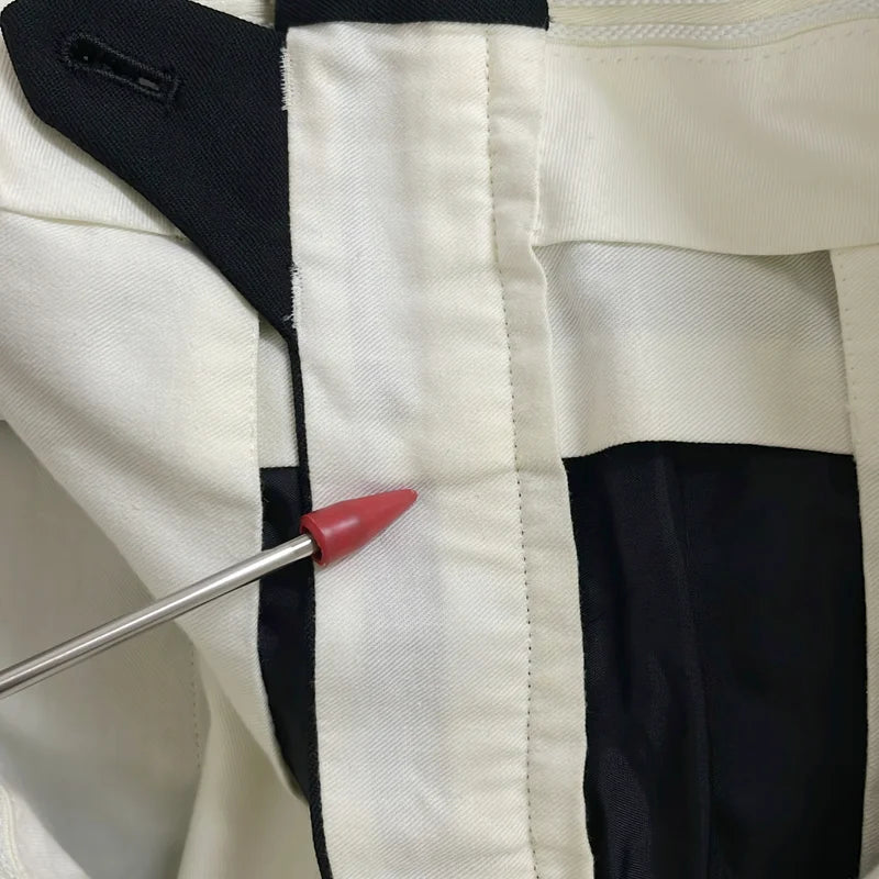 COMME des GARCONS HOMME PLUS / コムデギャルソンオムプリュス | 2012SS | フリル クロップド スラックス パンツ | XS | メンズ