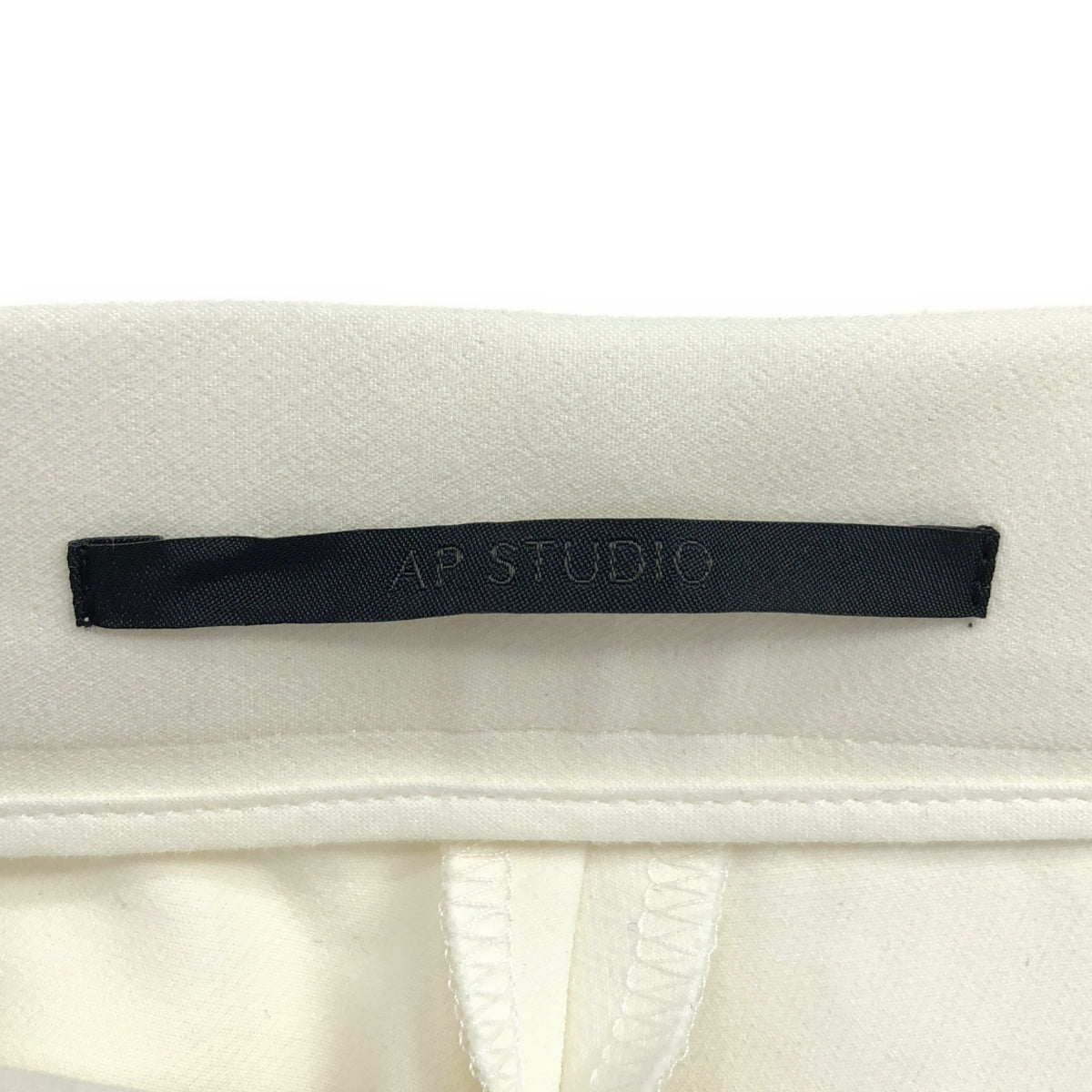 AP STUDIO / エーピーストゥディオ | サイドジップ ストレッチ パンツ | 36 | ホワイト | レディース