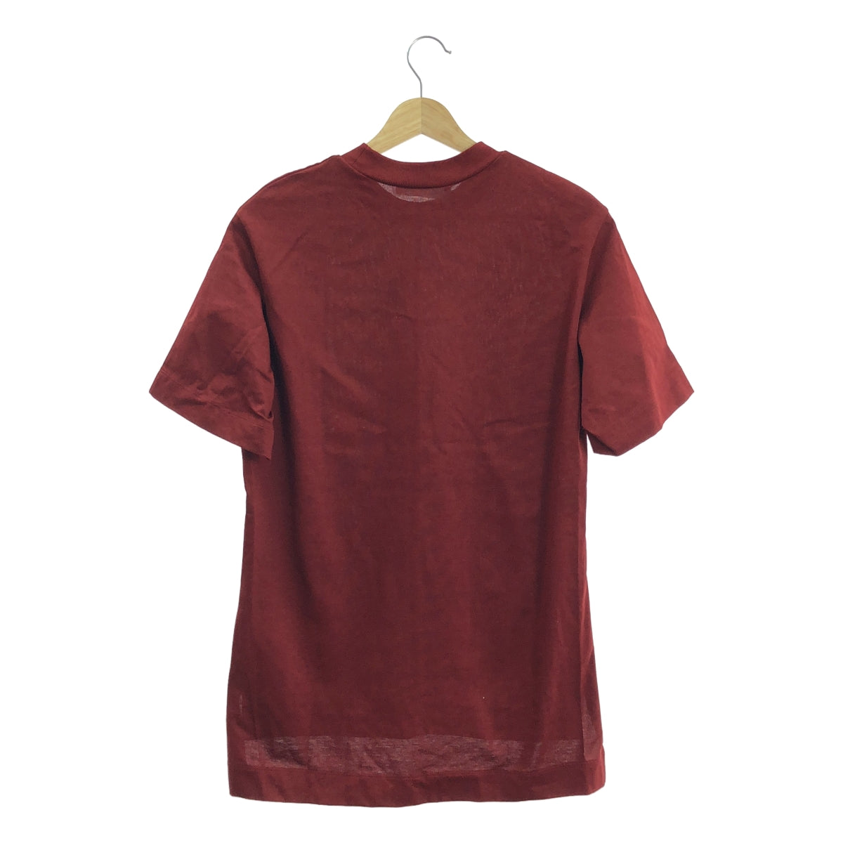 Mame Kurogouchi / マメクロゴウチ | 2022AW | Cotton T-Shirt オーバーサイズ コットン Tシャツ | 2 | バーガンディー | レディース