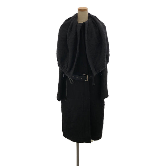 CELINE | 2016-2017AW | Phoebe Cape Mohair Long Coat | 34 | Dark Navy/Black | Women's