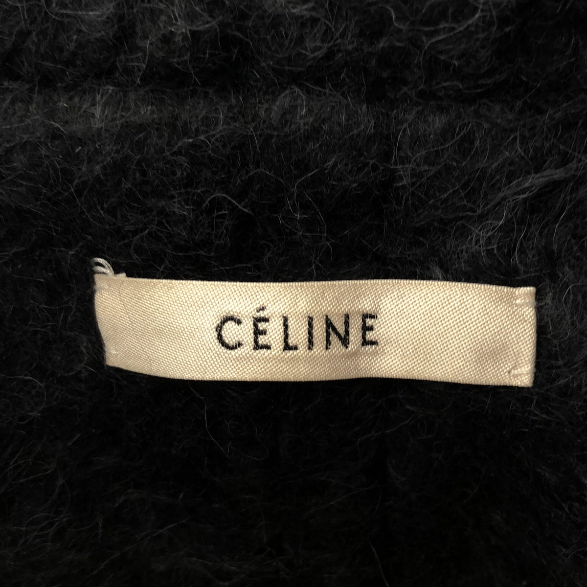 CELINE / 셀린느 | 2016-2017AW | 피비기 케이프 모헤야 롱 코트 | 34 | 다크 네이비/블랙 | 여성